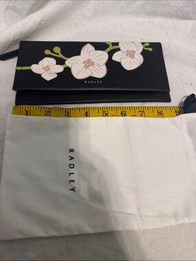 Radley Black Floral Appliqué Wallet